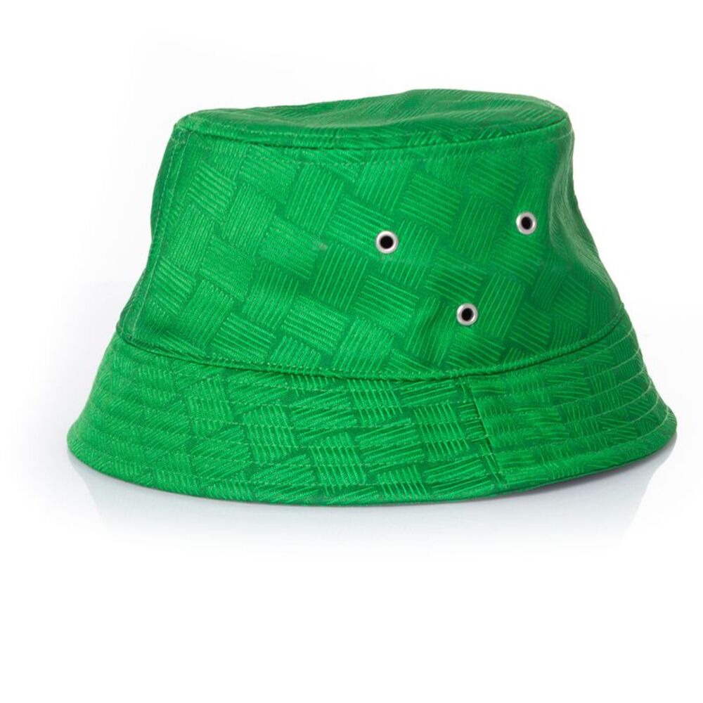 Bottega Veneta green intrecciato bucket hat
